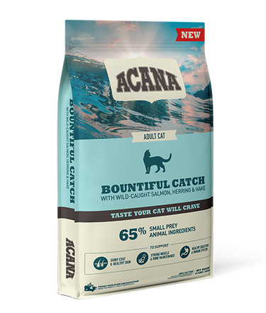Acana Bountiful Catch Wild-Caught Salmon Herring & Hake Adult Dry Cat Food - 1.8kg
